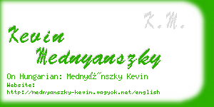 kevin mednyanszky business card